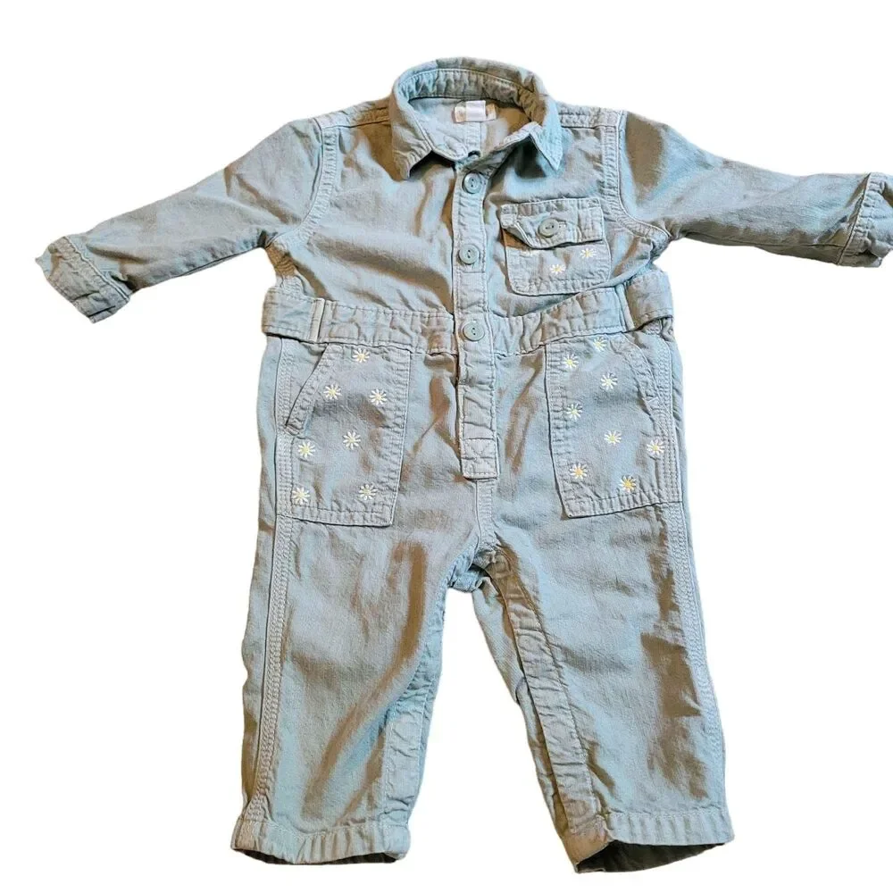 Girls Size 6-12 Months Gymboree overalls